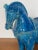 Bitossi Blue Ceramic Horse Sculpture by Aldo Londi for Bitossi Fiorentino, 1960 For Sale - Image 4 of 12
