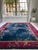 Magenta Antique Art Deco Asian Botanical Garden Magenta Rug 9.2 x 11.8 For Sale - Image 8 of 15