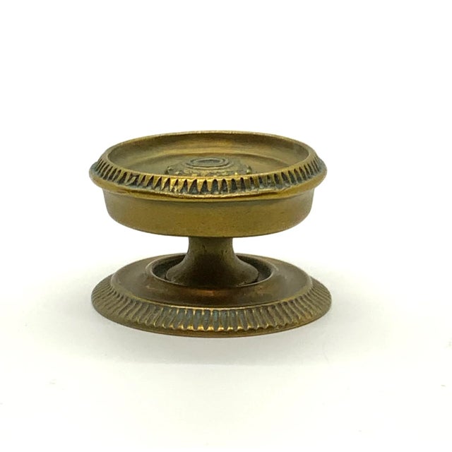 Baker Classical Knob With Backplate. Antique Brass / Verdi Green Colors, made of Metal. Antique look.