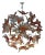 Murano Butterfly Red Glass Sputnik Style Chandelier For Sale