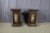 "Pair of large saddlelets with angels at the end of XVIII" pair of large stalls in oak and gilded wood at the end of...