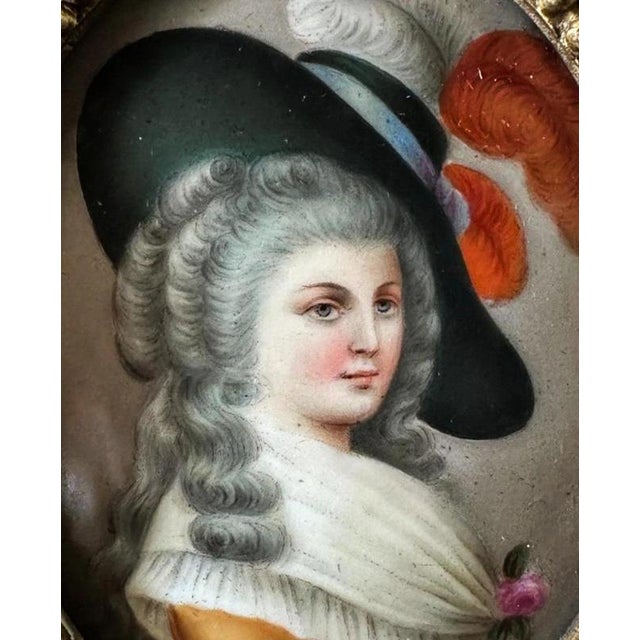 Portrait of Duchess of Devonshire Georgina, Porcelain For Sale - Image 6 of 8