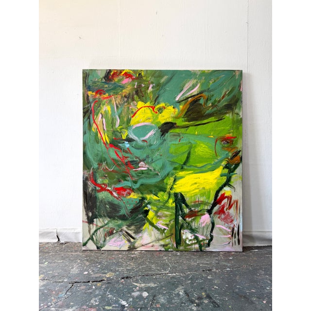 2020s Contemporary Abstract Oil on Canvas "Summer Queen" by Petra Schott For Sale - Image 5 of 9