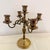 Mid-Century Modern Vintage Variegated Height Brass Candelabra & Candlestick Collection For Sale - Image 3 of 9