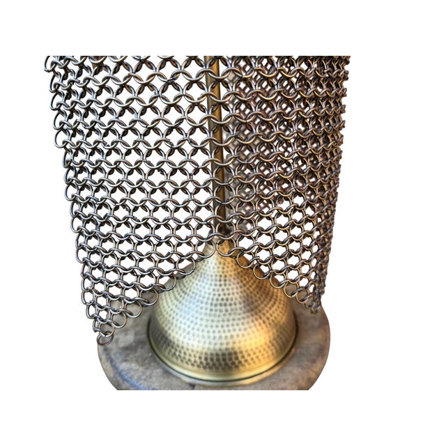 Brass Double Hammered Brass Helmet For Sale - Image 8 of 15