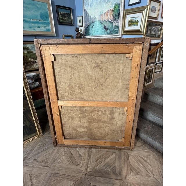 Apparition of the Baby Jesus to Saint Anthony of Padua, 1700s, Oil on Canvas For Sale - Image 7 of 8