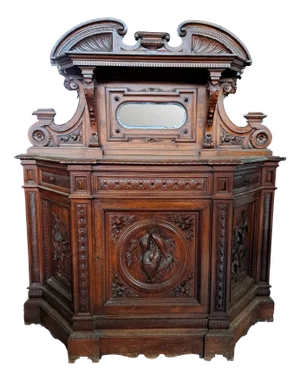 Italian Walnut Carved Sideboard