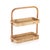 Boho Chic Tropique Two-Tier Rattan Tray For Sale - Image 3 of 3