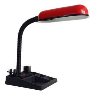 Flexible Desk Lamp with Pencil Holder, 1980s For Sale