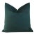 Emerald Green Velvet Feather/Down Pillow For Sale