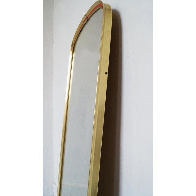 Mid-Century Modern Mid-Century Gold and Red Mirror, 1960s For Sale - Image 3 of 8