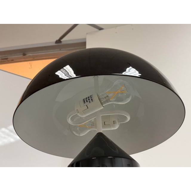 Vico Magistretti for Oluce Atollo Medium Black Metal Table Lamp For Sale In San Francisco - Image 6 of 12