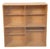 Vintage Bookcase in Elm with Glass Doors by Mogens Koch, 1970s For Sale