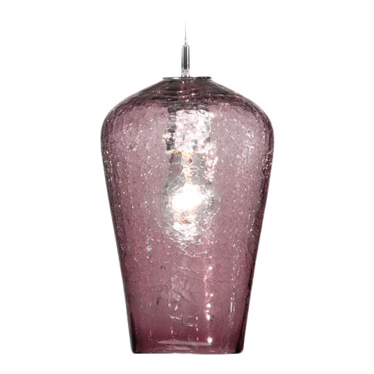 Comet Pendant Light from the Boa Lantern Collection in Amethyst For Sale