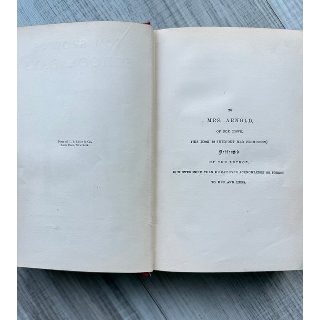 1888 Illustrated Antique 2-Volume Hardcover Book Set: Tom Brown's School Days & at Oxford For Sale - Image 4 of 10