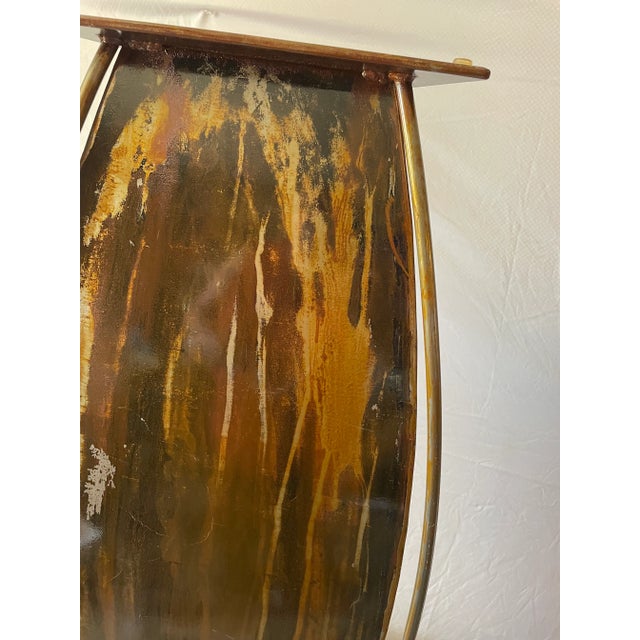 2000s Modernist Architecture Tall Geometrical Floor Vase For Sale - Image 4 of 11