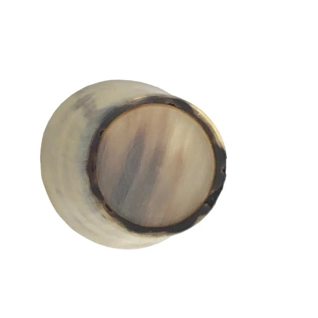 Lathe turned with beautiful translucency and organic variation, this vintage vessel is a rare find. Genuine moose antler...