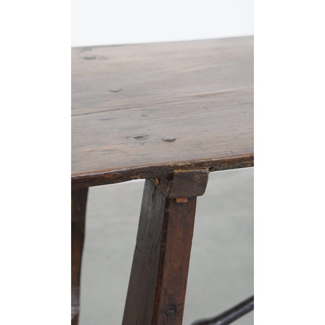 Brown Antique Spanish Side Table, 1700s For Sale - Image 8 of 16