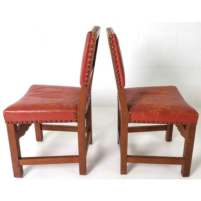 Mid-Century Modern 1950s Set 8 Danish Mid Century Old School Dining Chairs For Sale - Image 3 of 11