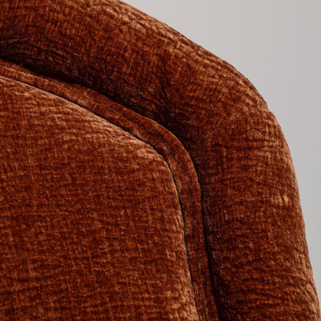 French 19th Century France Napoleon III Burnt Orange Wood Armchair For Sale - Image 3 of 10