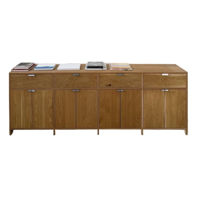 Credenza Custom-Made American Oak For Sale