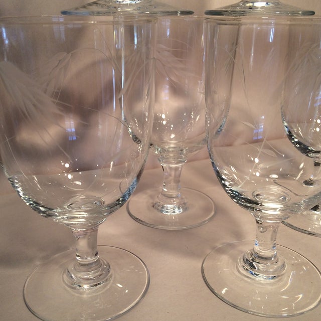 Sasaki Mid-Century Wheat Pattern Glasses by Noritake - Set of 6 For Sale In Sacramento - Image 6 of 10