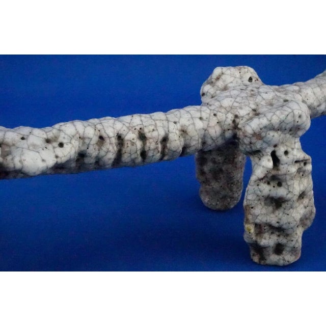 Carlo Zauli School, Stylized Dog, Italy, 1920s, Acid-Treated Ceramic For Sale - Image 18 of 18