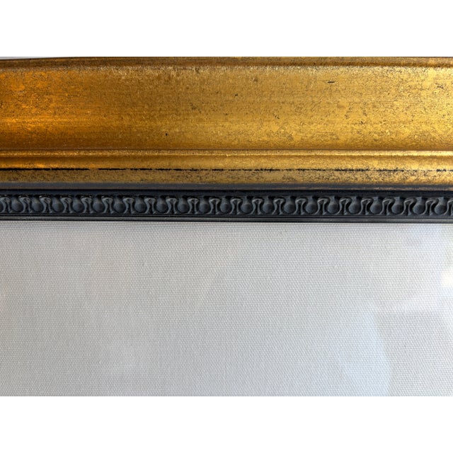 Vintage Large 48" X 48" Framed, Numbered and Signed Serigraph With Wentworth Gallery Raised Seal by Croatian Artist Frane Mlinar Korčula Boats For Sale - Image 4 of 5
