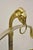 Traditional Vintage Italian Maison Jansen Style Brass & Steel Rams Head Suit Clothing Valet For Sale - Image 3 of 11