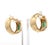0.52 cts Natural emerald earrings in 14k gold For Sale - Image 13 of 18