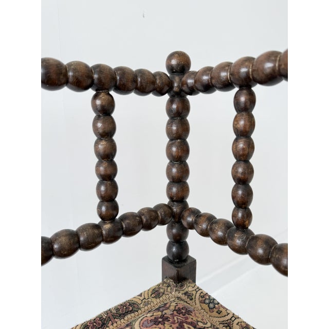 Antique 20th Century French Bobbin Corner Chair For Sale - Image 10 of 16