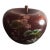 Vintage 1980s Oriental Carlton Ware Rouge Enamel Apple Figurine For Sale