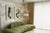 Green Le Croissant Modern Curved Sofa in Green For Sale - Image 8 of 11