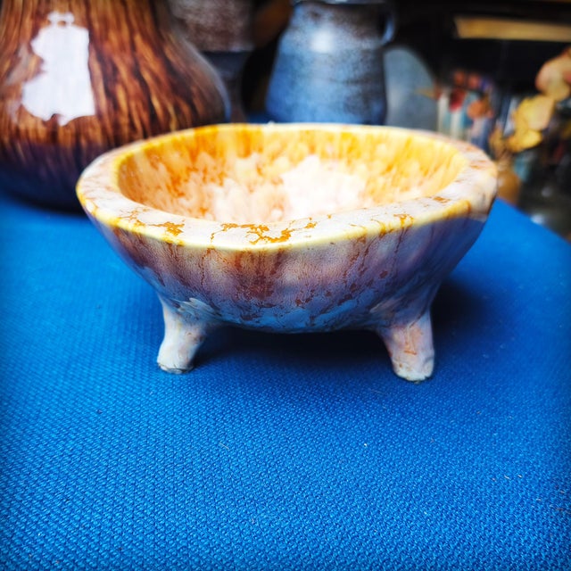 Tripod Bowl by the Potters of Accolay, France, 1950s For Sale - Image 12 of 17