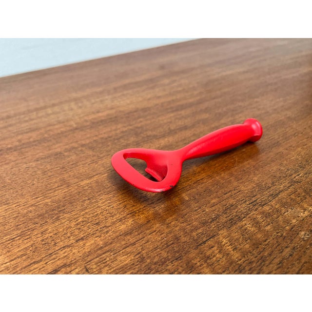 Mid-Century Modern Bottle Opener in Red Metal, 1960s For Sale - Image 15 of 18