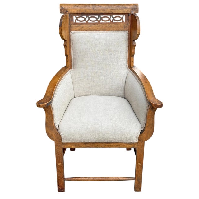 Pair of Vintage French Wingback Chairs For Sale - Image 4 of 13