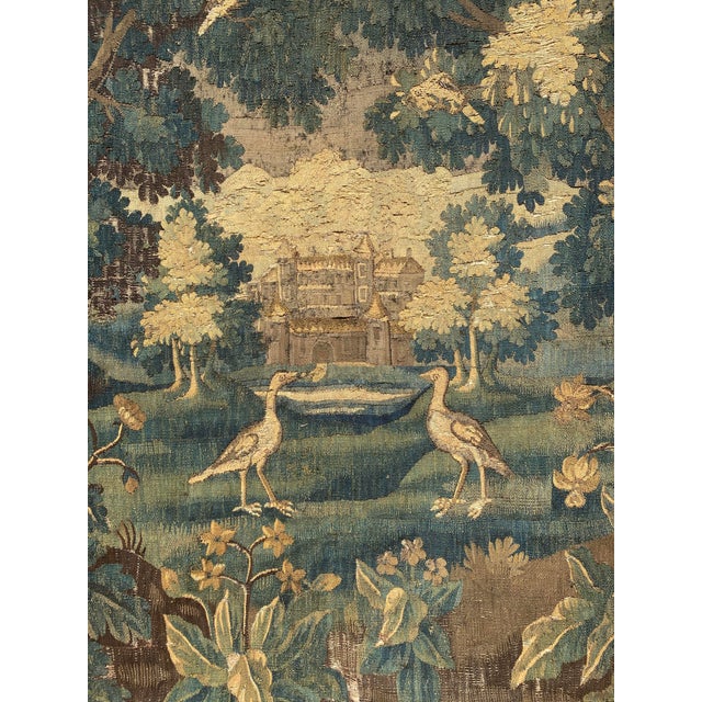 Antique 18th Century Verdure Tapestry For Sale - Image 12 of 12
