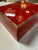 Modern Vintage Red Lacquer Box With Brass Trim For Sale - Image 3 of 10