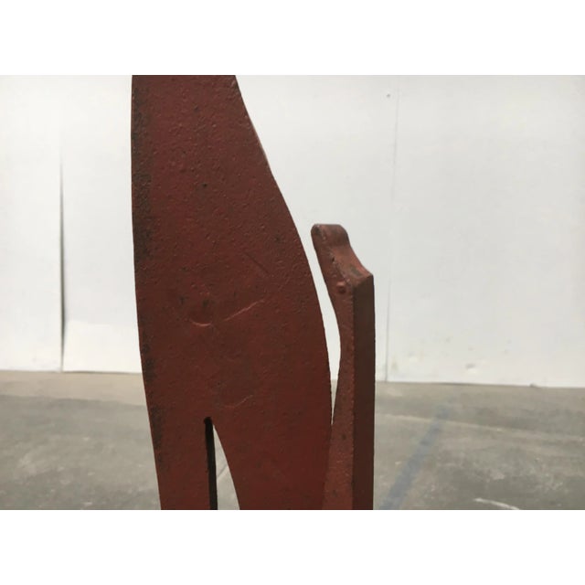 Elegant bird sculpture made of solid steel. This monumental sculpture depicts three abstract birds of different sizes,...