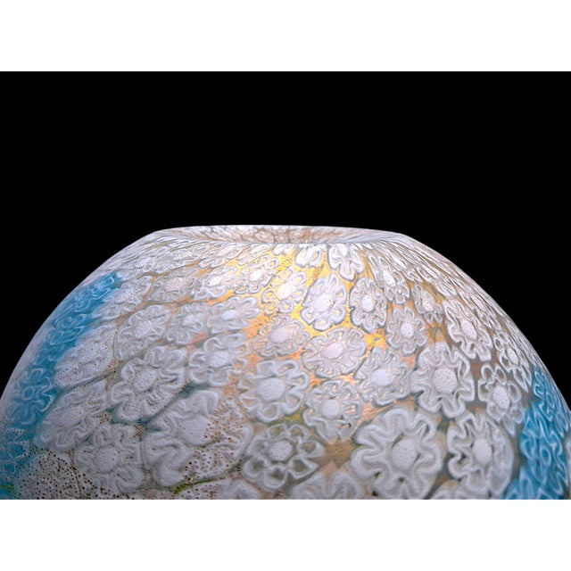 Gold Murano Glass Potiche Vase in Polychrome Murrine with Gold Inclusions by La Murrina, 1980s For Sale - Image 8 of 15