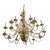 Vintage Large Brass Chandelier 21 Arm For Sale