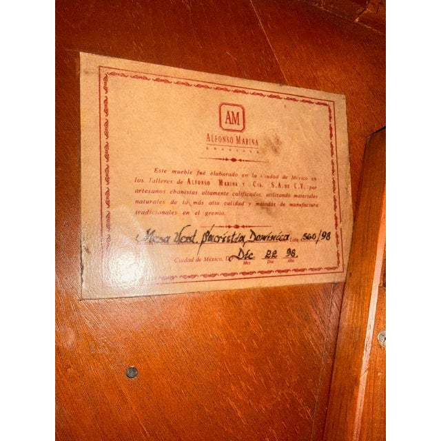 Wood Alfonso Mariano Table 1998 Dominican II Sacristy Table For Sale - Image 7 of 7