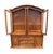 Late 20th Century Stanley Furniture Solid Walnut Italian Provincial 66" Buffet W. Lighted Display China Cabinet W. Grilled Doors 8311-04 For Sale - Image 5 of 15