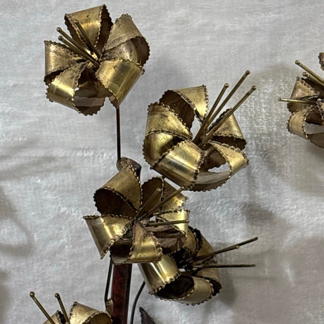 VTG Curtis Jere Rare Agave Welded Brass & Copper Brutalist Sculpture 32x24x3 For Sale - Image 9 of 12