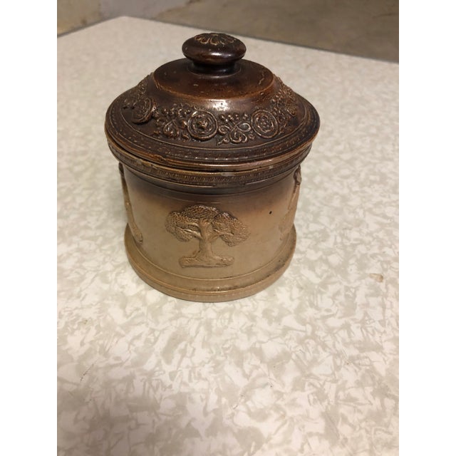 Mid 19th Century Mid 19th Century Doulton Stoneware Hunting Ware Lidded Pot For Sale - Image 5 of 5