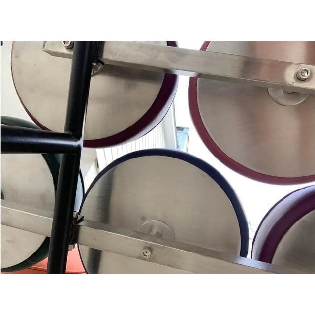 Vintage MCM Style Multicolored Loveseat For Sale - Image 9 of 9