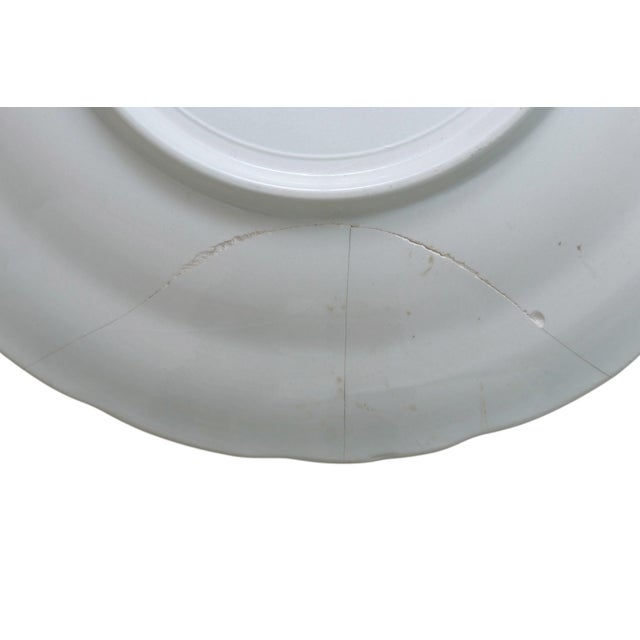 Ceramic 1940’s Belgian Boch Delft Blue Platter Signed J Sonneville For Sale - Image 7 of 7