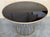 Mid-Century Modern Mid Century Modern Gilded Allure Style Round Dining Table with Black Glass For Sale - Image 3 of 18