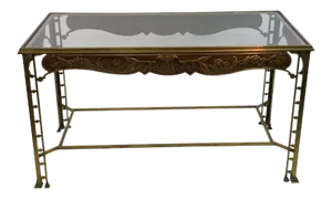 Secessionist Era Ornate Bronze Table