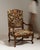 19th Century French Chestnut Brown Louis XV Upholstered Throne Armchair For Sale In Greensboro - Image 6 of 15